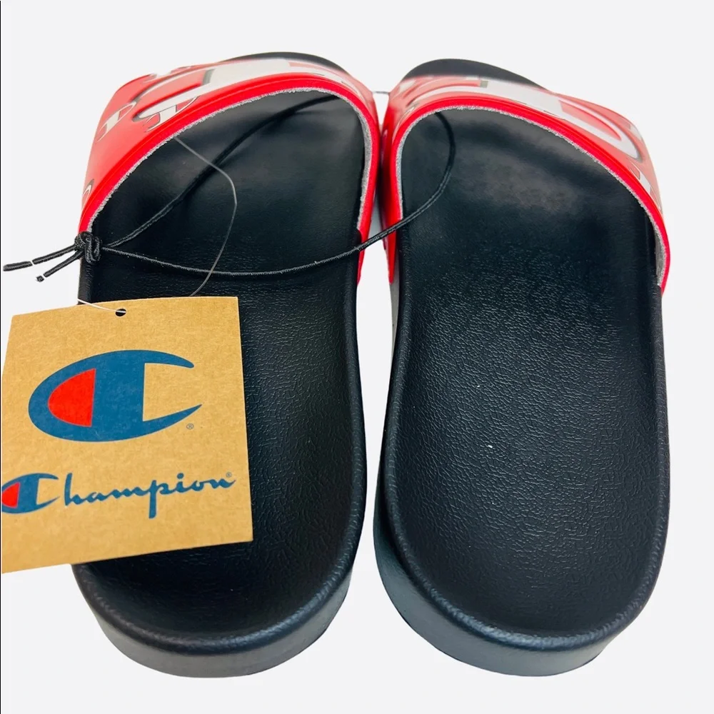 Champion IPO Repeat C Logo Red/White/ Black Mens Sandals